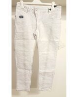 Blue Monkey Jeans Sissi 1491 Weiß/ Silber/ Cropped...