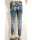 Blue Monkey Jeans HONEY 10174 Cropped Skinny seitl. Streifen