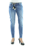 Blue Monkey Jeans VIVI 10448 cropped skinny denim with belt