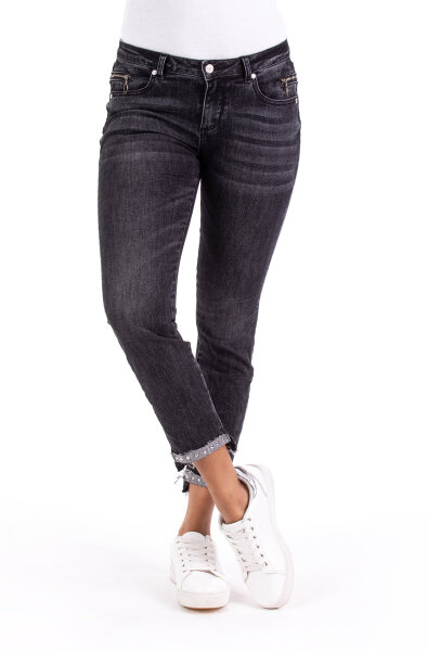 Blue Monkey Jeans Lisa 10525 black Cropped Skinny