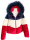 Trend Puffer Jacke im angesagtem Colour Block