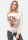 DECAY Longshirt Damen OFF-WHITE mit  PRINT